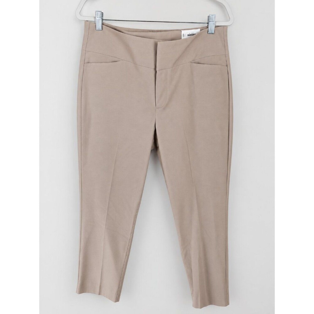 NWT ELLE Ankle Mid Rise Cotton Pants Women's Stretch Career Work Office Trousers